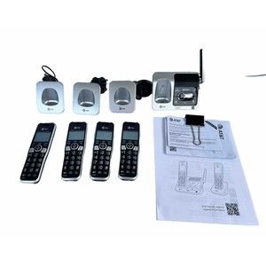 AT&T BL102-4 DECT 6.0 5-Handset Cordless Phone for Home with Answering Machine